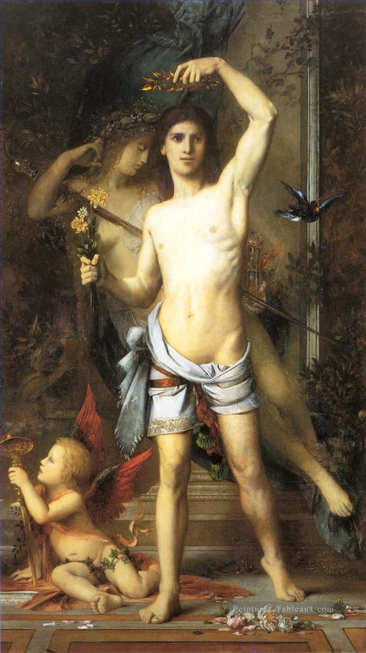 Le jeune homme et la mort Symbolisme mythologique biblique Gustave Moreau Peintures à l'huile